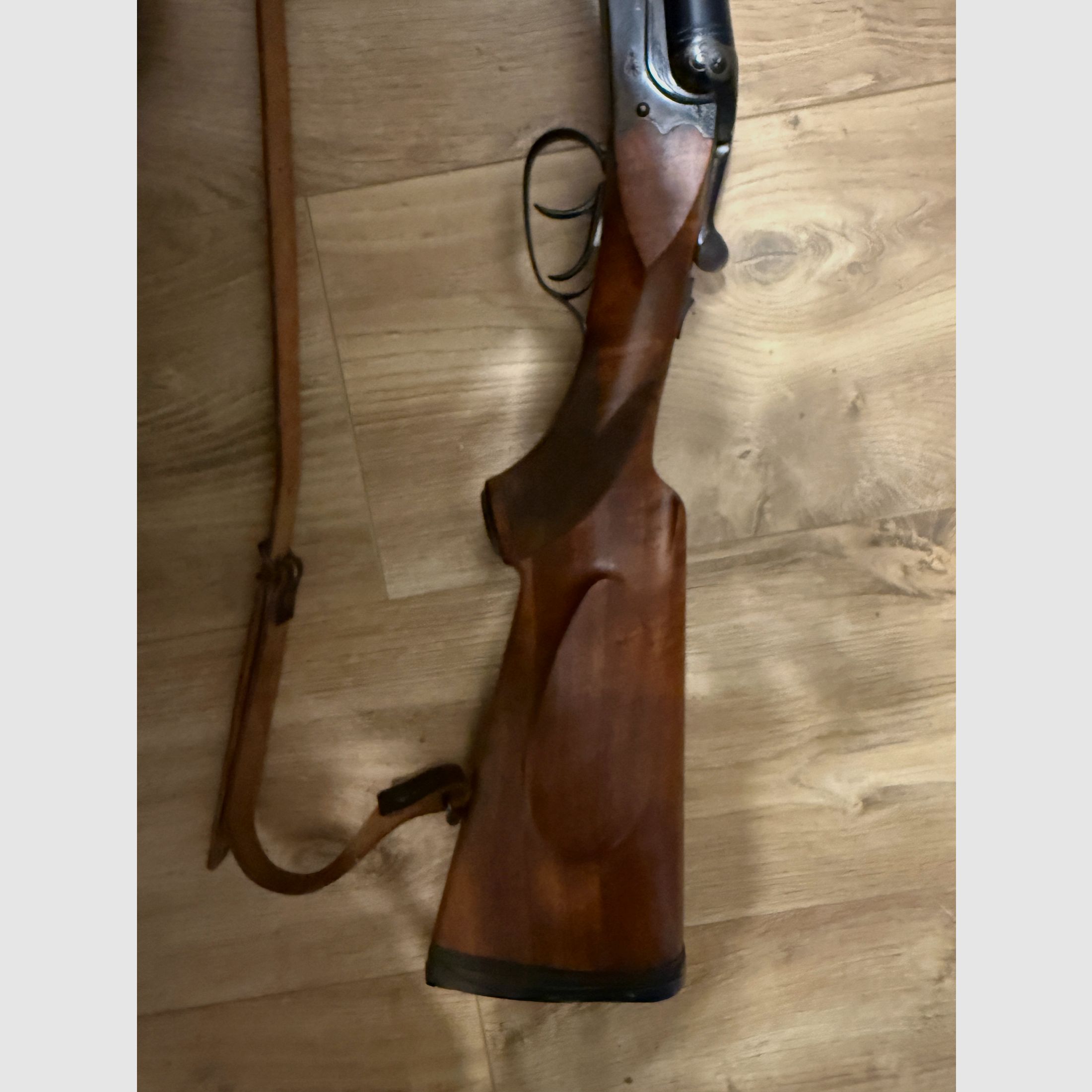 Simson Suhl double-barrel shotgun cross shotgun 12/70 shotgun color hardening