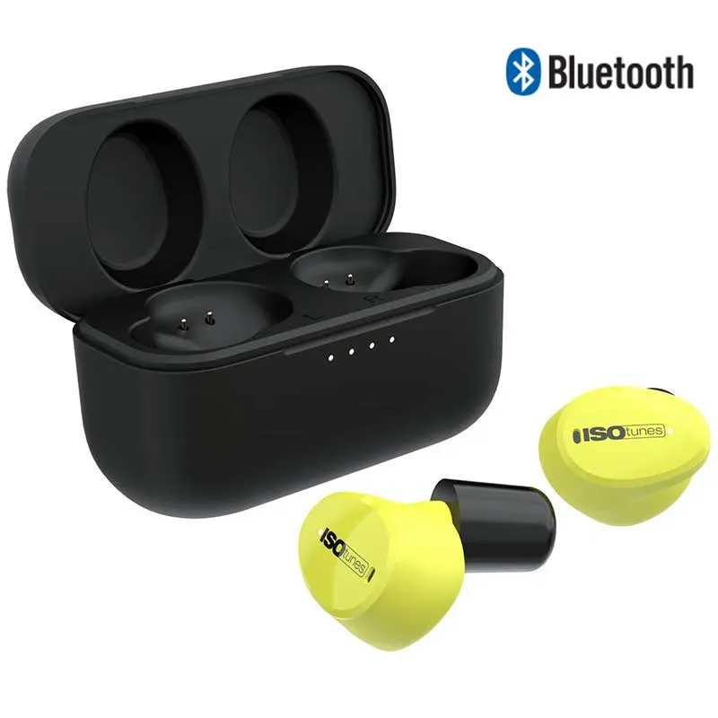 Zatyczki aktywne do uszu ISOtunes Free Aware z Bluetooth - żółte