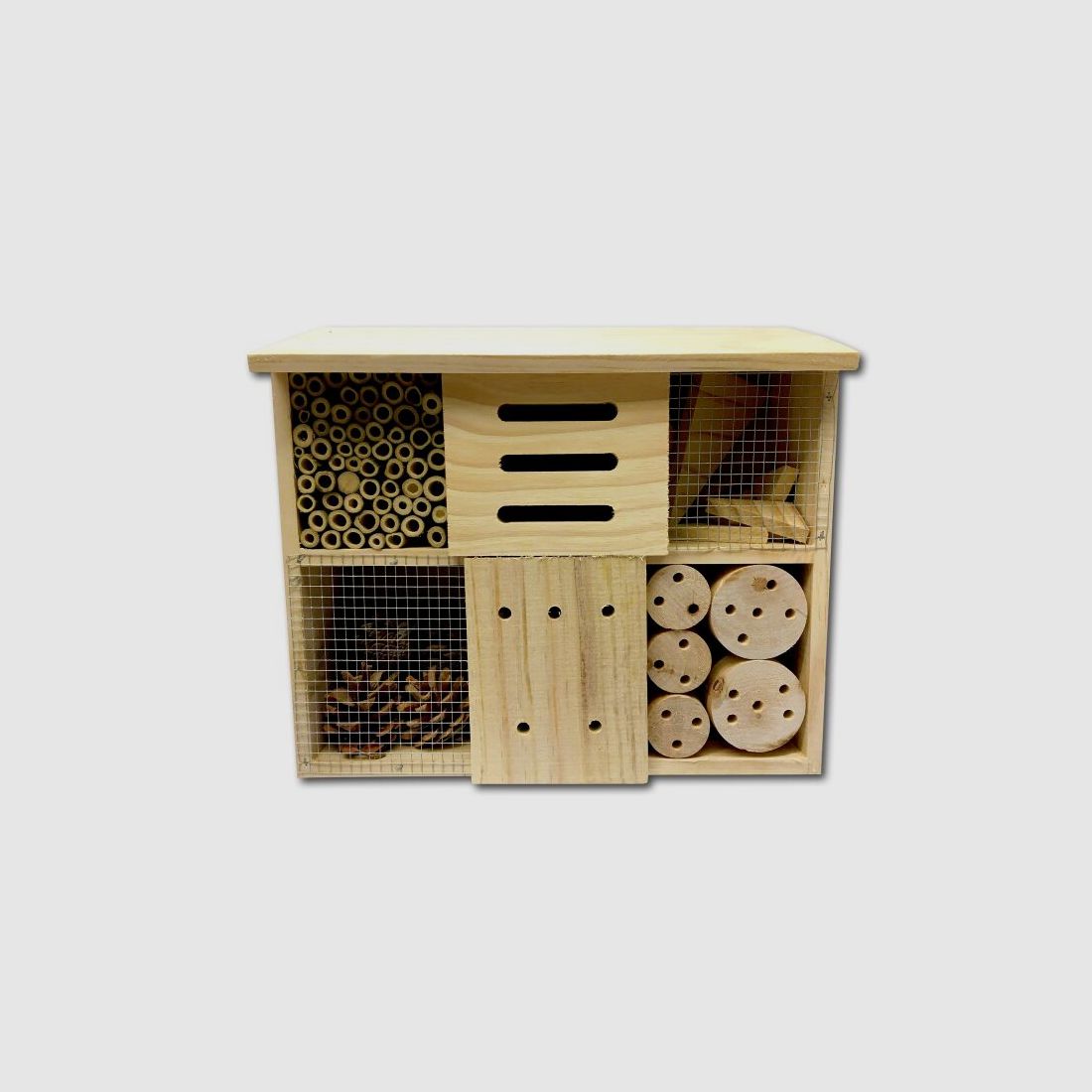 Insektenhotel Nistkasten Überwinterungshilfe Mittel 29x33x13,5cm