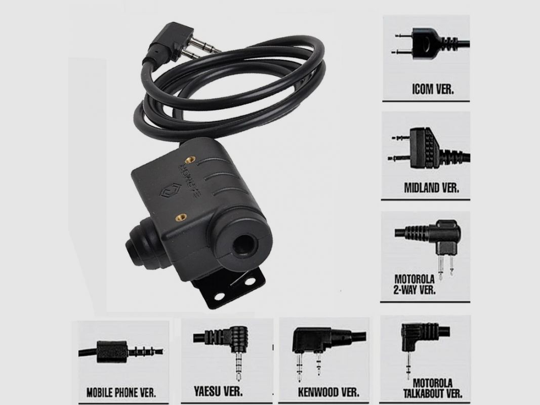EARMOR M51 PTT ADAPTER MOTOROLA 2-PIN, immagine 2 di 2