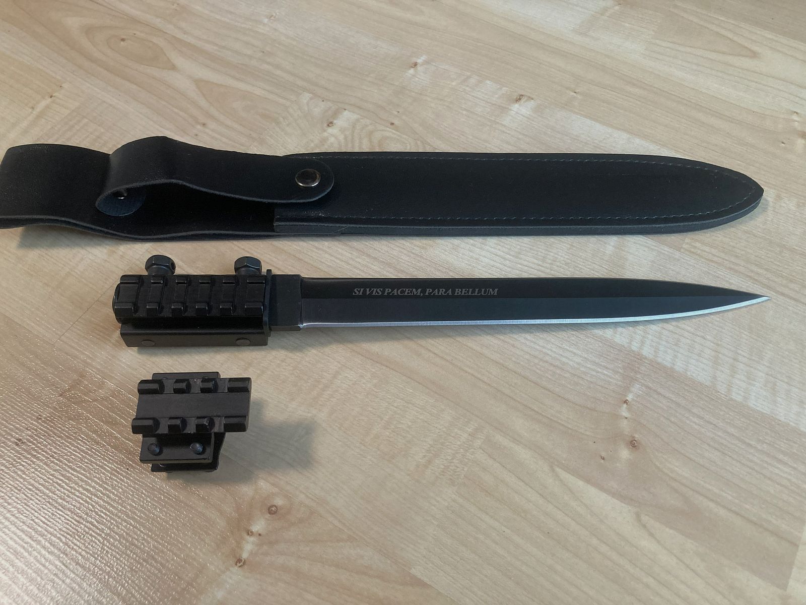 Universal Picatinny bayonet made of stainless steel, among others for Umarex HDR HDP HDB HDS, First Strike, Byrna, Tippmann TiPX Home Defence crossbow etc.