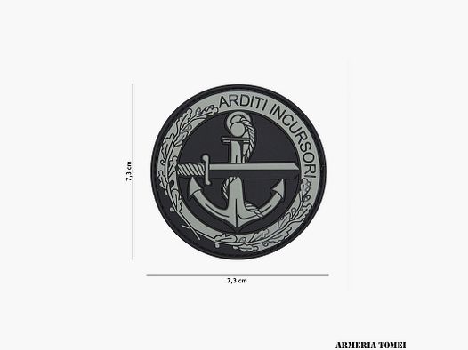 PATCH – 3D PVC ARDITI INCURSORI GRIS #11107
