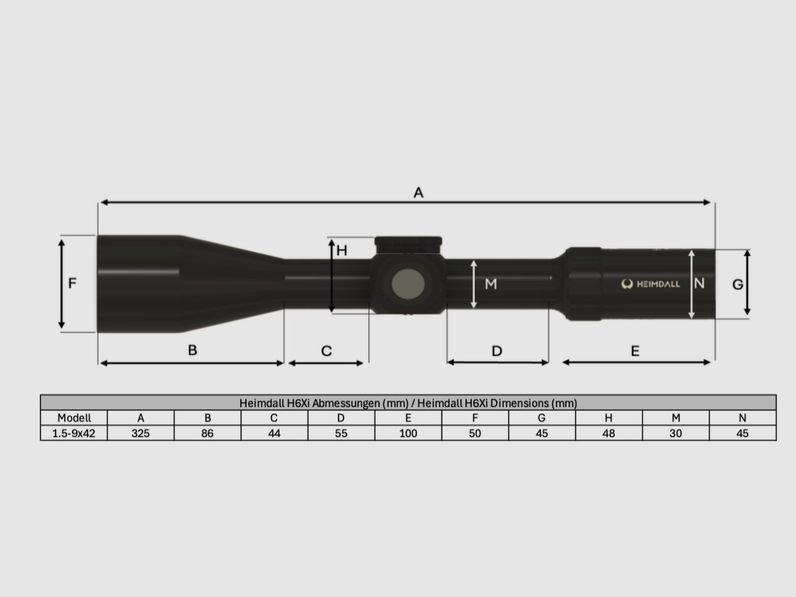 Heimdall H6Xi, 1.5-9x42