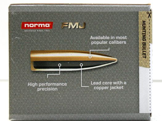 100 Stück NEUE NORMA Geschosse - FMJ 5,7mm/.224 - 3,6g/55gr #20657081 Match-Geschosse Vollmantel !