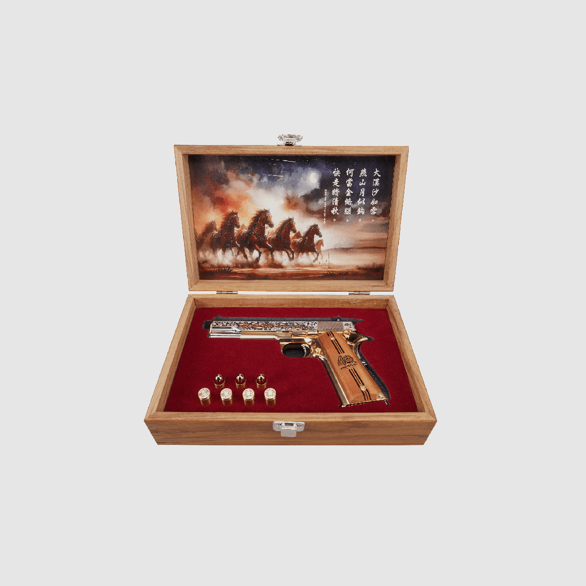 GPM1911 40th Anniversary Warhorse Edition Gas Blow Back Pistole – Gold / Silber -F- | G&G, Bild 3 von 11