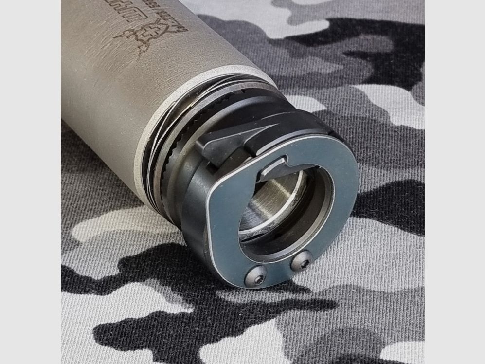 Schalldämpfer Wyssen Defence WD-NMR556 5.56x45, .223 ,Farbe grau , für Nato-Mündungsbremsen, Bild 2 von 3
