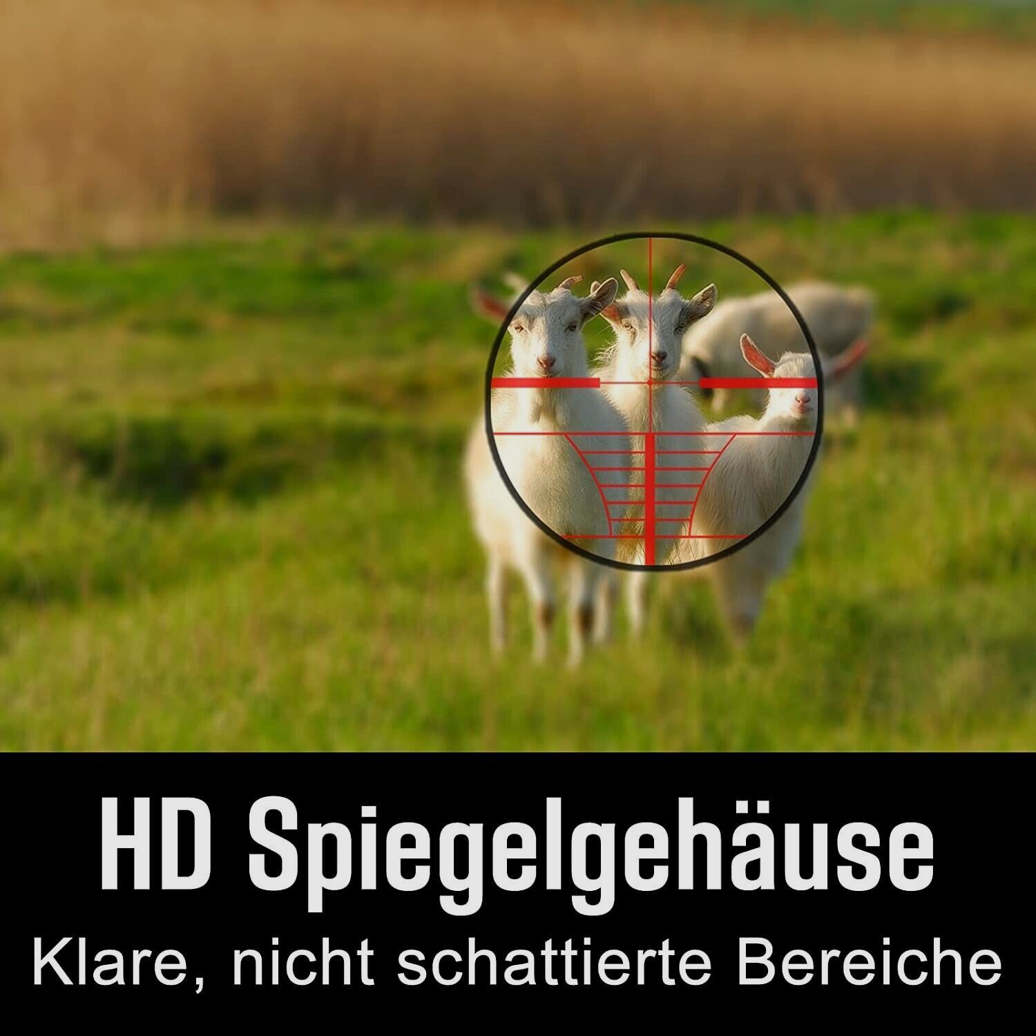 6-24x50 Gewehrzielfernrohre inkl. 11mm,Rot&Grün,für Jagd Softair und Sport