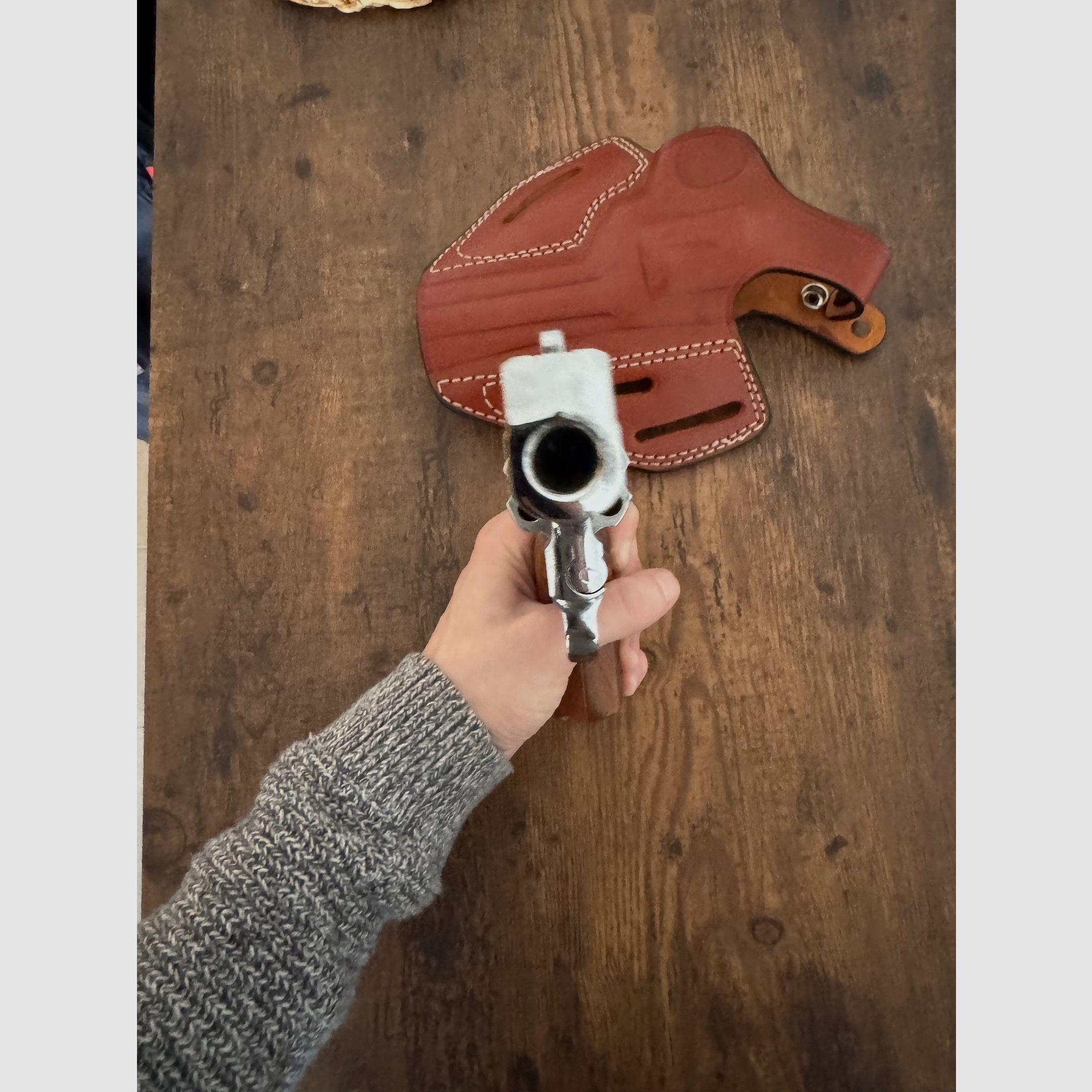 Mauser L100 9mm Chrom Rarytas! Z skórzanym dopasowanym kaburą