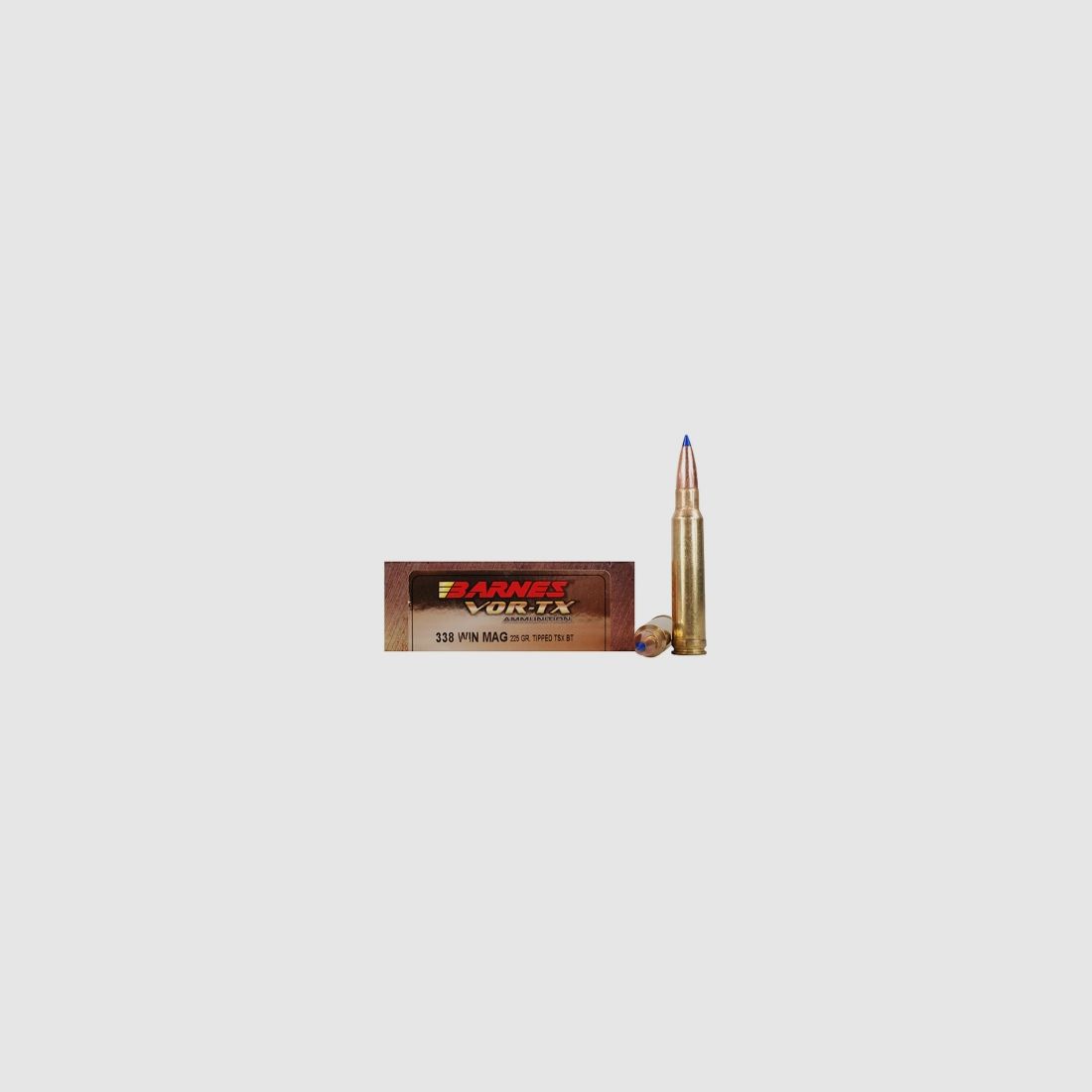 Barnes VOR-TX .338 Win. Mag. 225GR Tipped TSX Boat Tail 20 cartucce