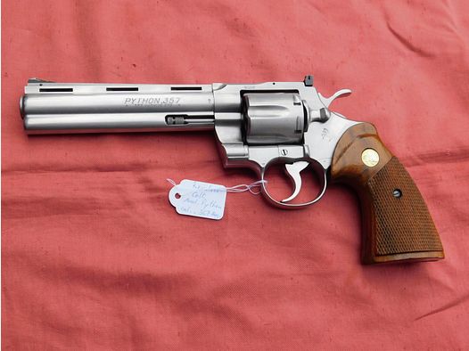 Colt Python stainless mit 6 " Lauf Kal. 357 Mag. top Zustand!