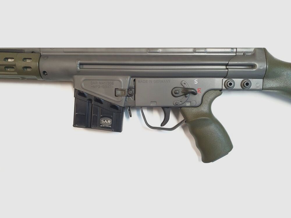 Schwaben Arms GmbH Semi-Automatic Rifle SAR M41 SPORTMATCH MF3 G3KT Caliber 308win. - MADE IN GERMANY - similar to HK41/G3, image 7 of 10