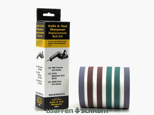 Conjunto de bandas de lijado Work Sharp / 2x grano P80/P220/P6000