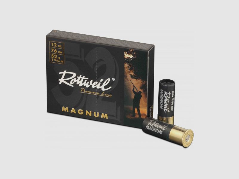 Rottweil Schrotpatronen Magnum 12/76 - 3,7 mm