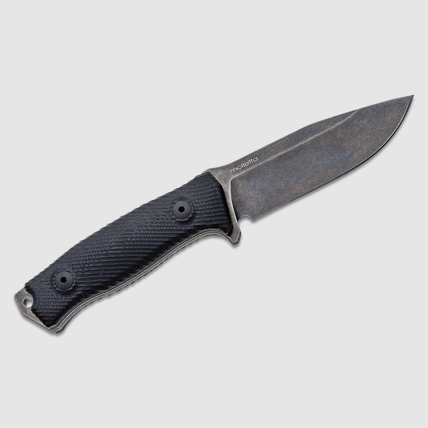 M5 Jagdmesser, schwarze stonewashed Sleipner-Klinge, schwarzer G10-Griff, Cordura-Scheide | 97228