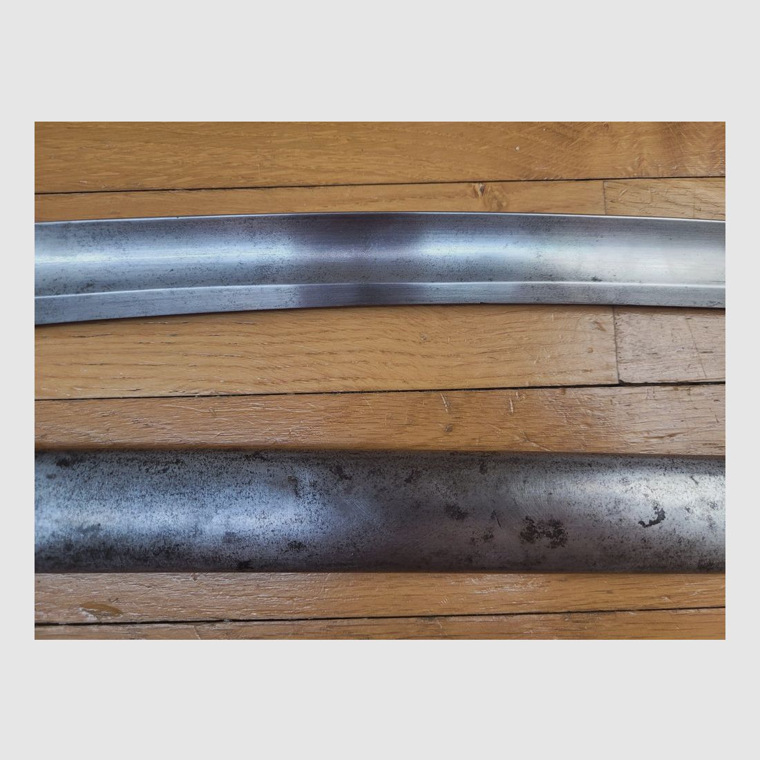 Très rare Sabre-Baïonnette modèle 1840 – Type pour le Fusil Thierry de Rempart allégè – Diamètre de douille 27mm avec encoche – Avec son encore plus rare fourreau conforme – Ensemble en État Sup !, image 7 sur 19