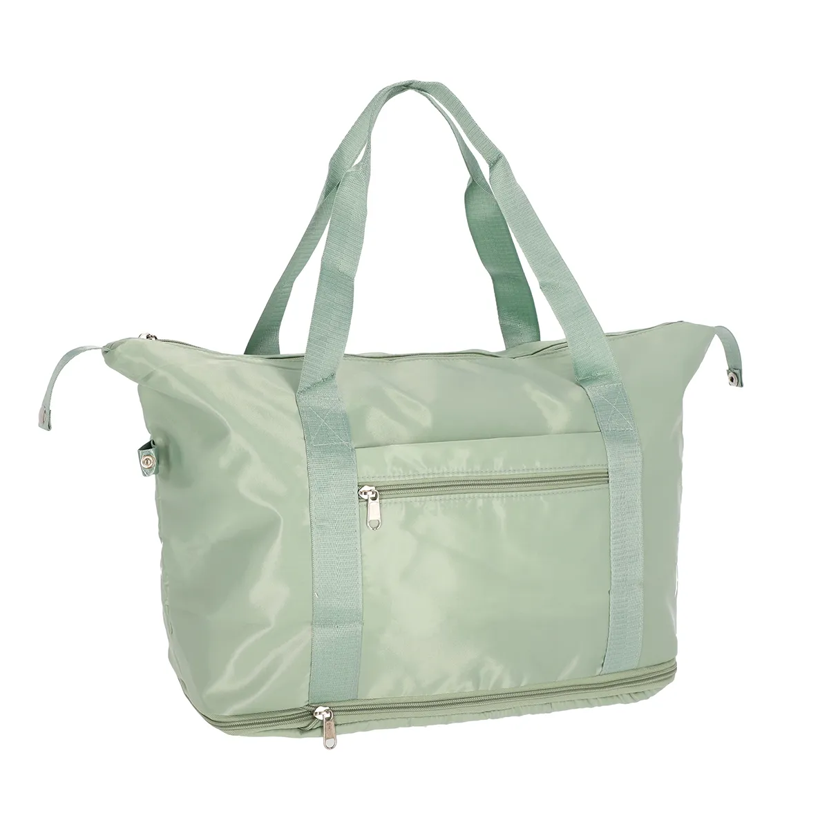 Bag da viaggio verde pastello pieghevole, immagine 2 di 8