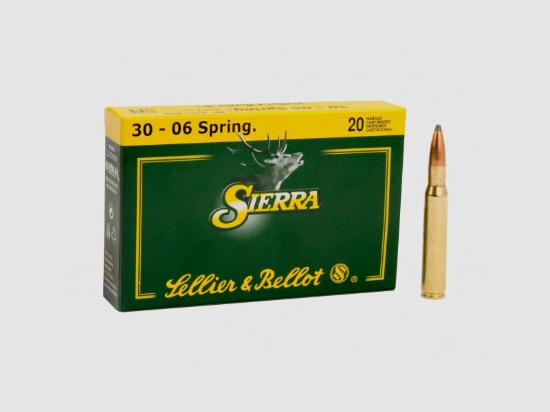 Sellier & Bellot .30-06 Sprg. 11,7g/180GR SBT Sierra GameKing Kogel 20 Patronen