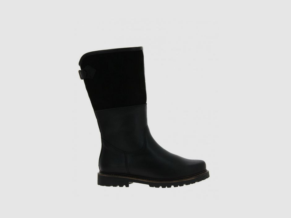 dirndl & bua men's boots with lambskin in black, image 2 of 4