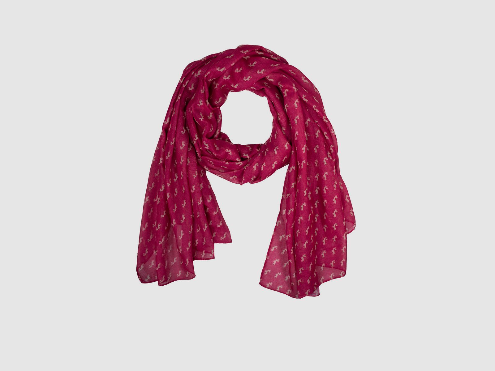 Halstuch Hirschmotiv pink