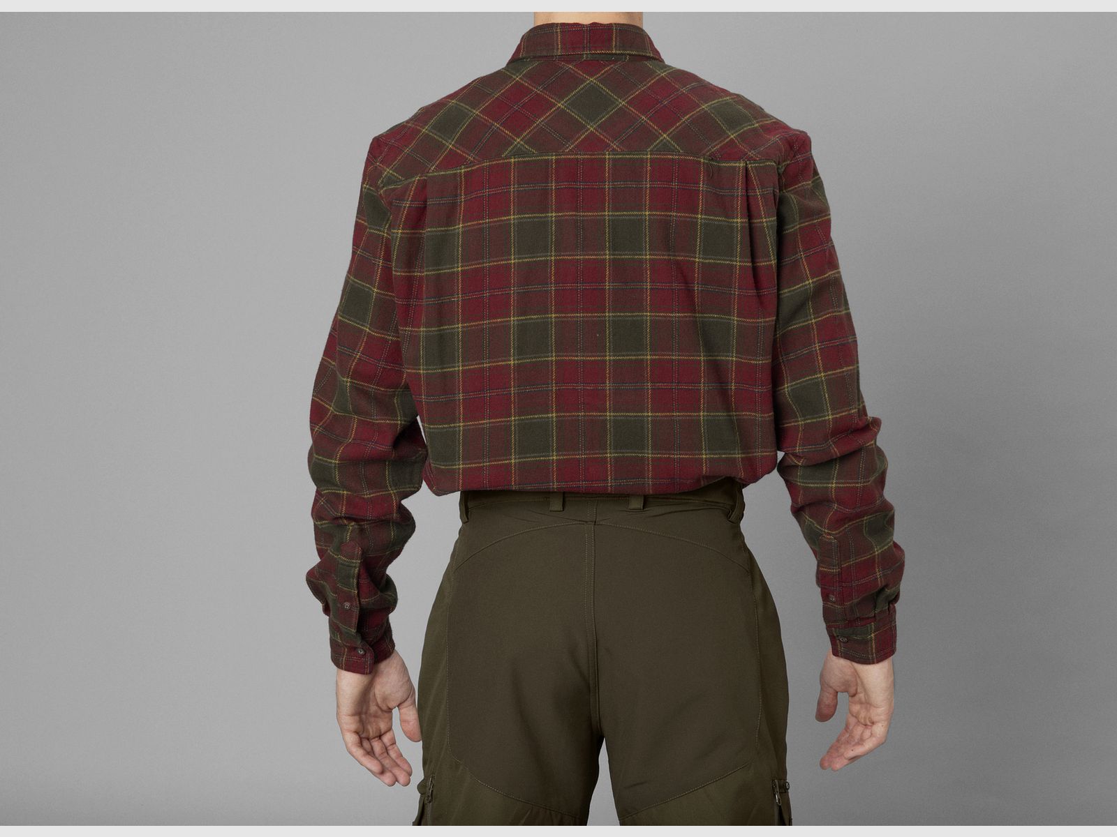 Seeland Gen Flannel Shirt - Red forest check, afbeelding 5 van 9