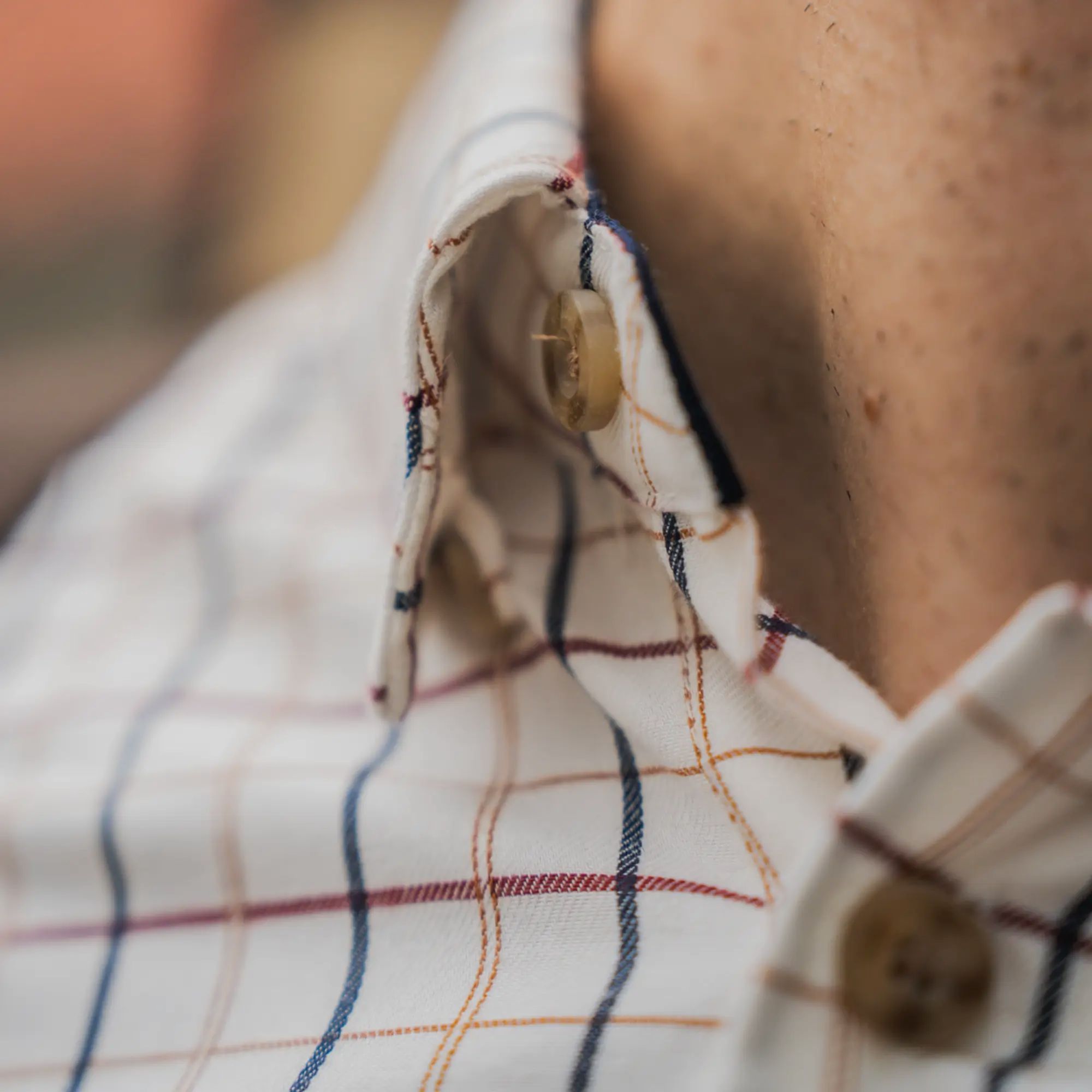 Seeland Jachtshirt Oxford Classic Blauw/Merlot Check