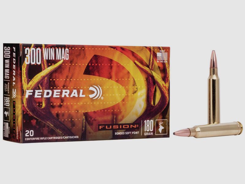 Federal Büchsenmunition .300 Win. Mag. 11,7g Fusion Soft Point, Bild 2 von 2