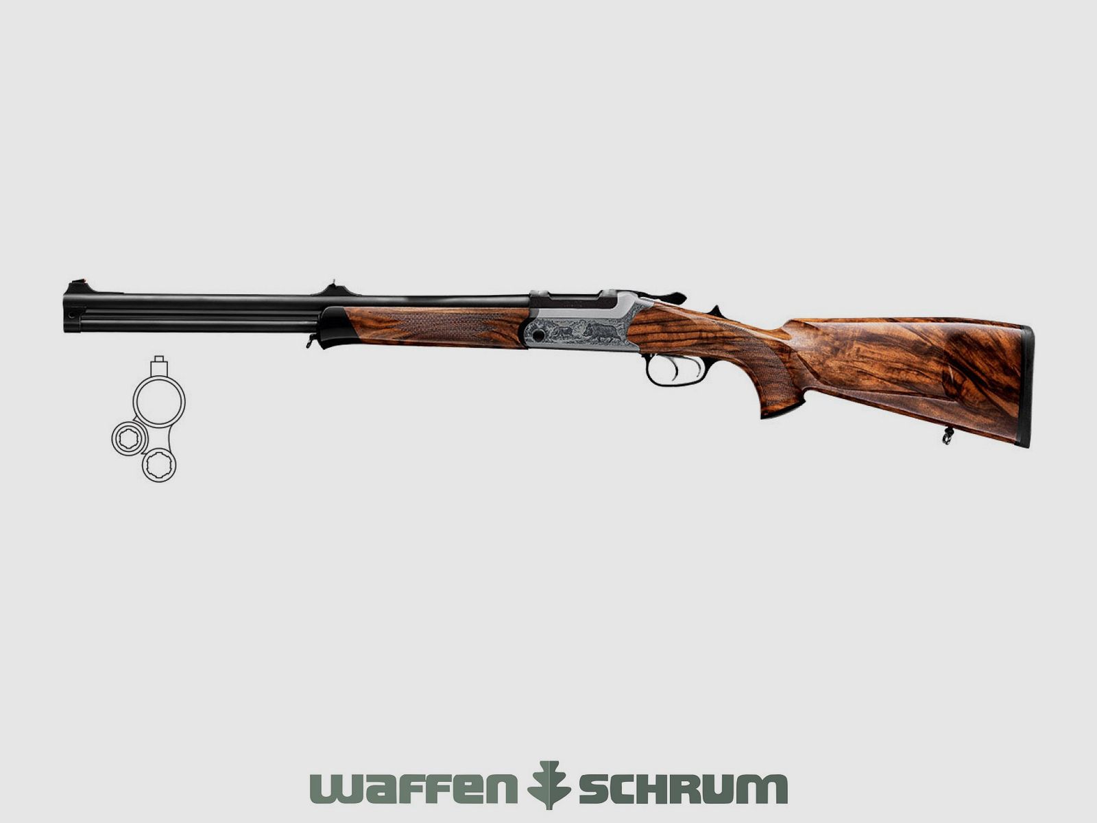 Blaser BD14 Luxus SHK:4 / Grawerunek: po lewej dzik i po prawej sarny