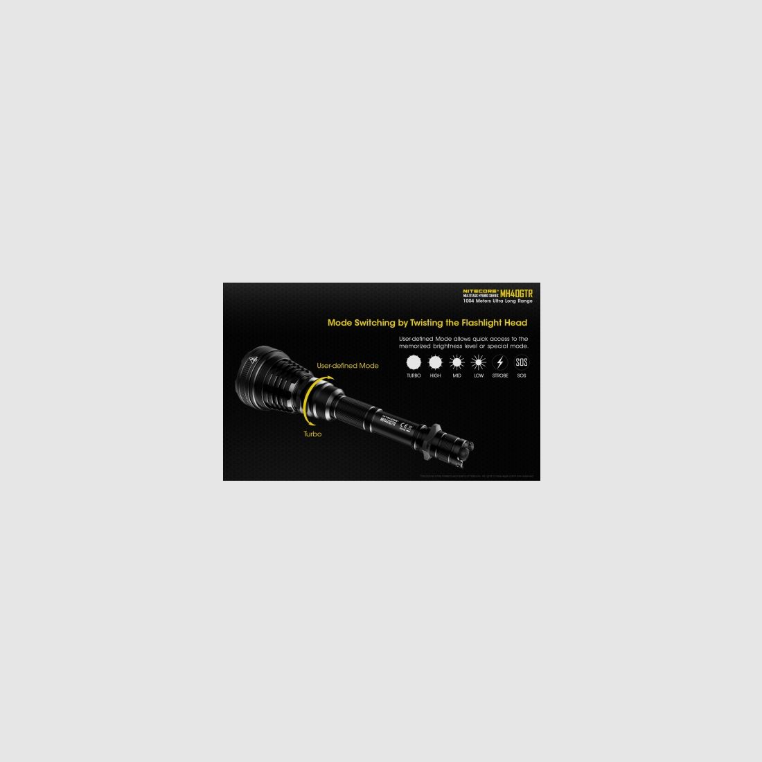 Latarka Nitecore MH40GTR Multi-Task Hybrid 1200 lumenów, zdjęcie 11 z 18