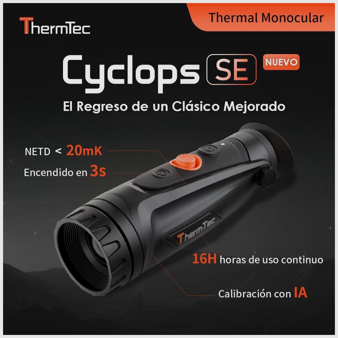 Thermisches Monokular Thermeye Cyclops 335 SE, Bild 2 von 15