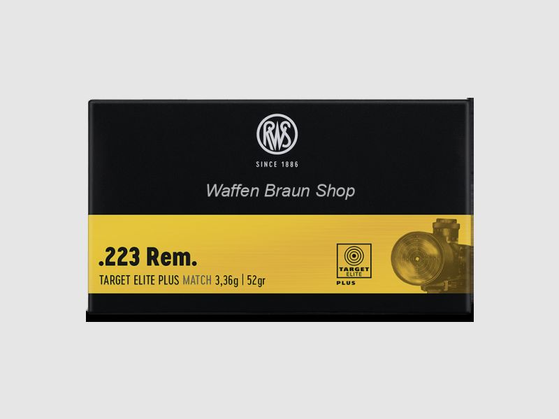 RWS .223 REM TARGET ELITE PL 3,36G 20ER