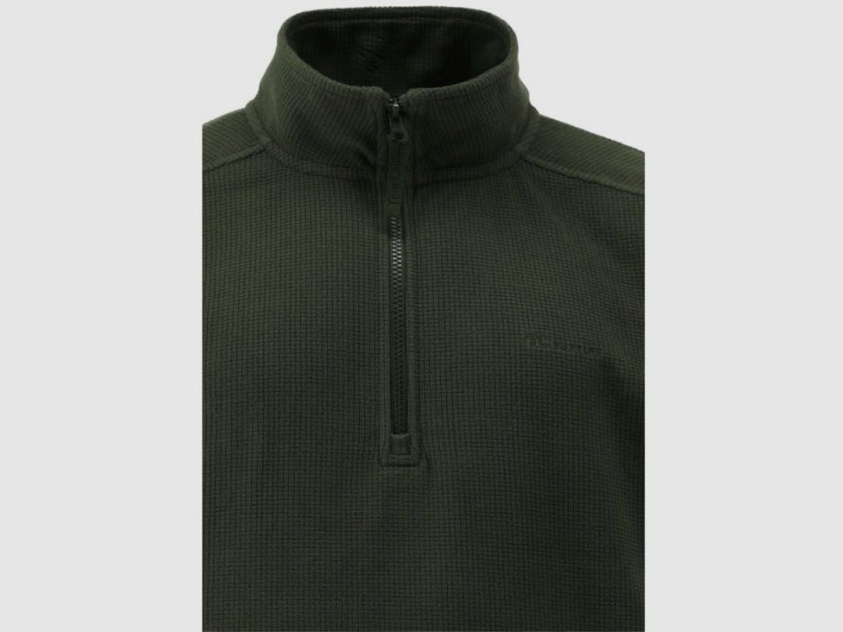 Tom Collins H-Fleece-Sweater mit Halb-Zipp und Stehkragen | oliv, Bild 5 von 6