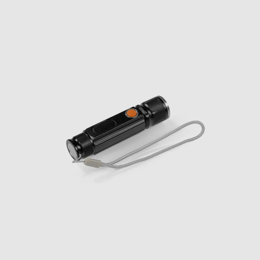 MAXXMEE Mini-Taschenlampe wiederaufladbar Schwarz