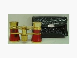 Theater AIDA 3x25 - gold/rot,Lackledertasche