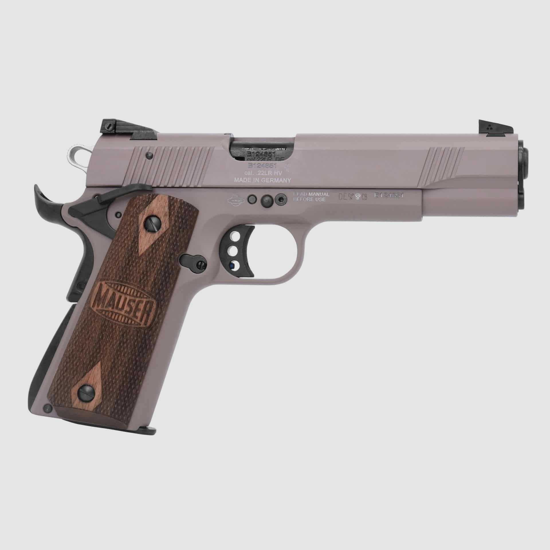 Mauser 1911 US TAN 5″ – Walnuss – .22lr., Bild 5 von 5