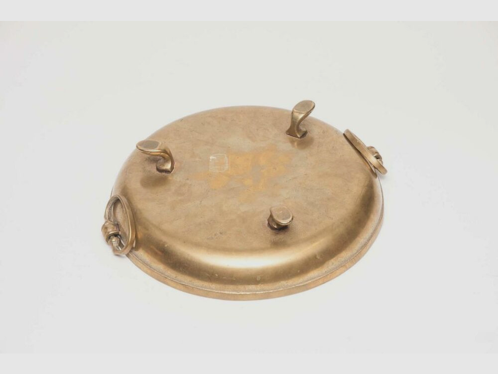 schwere Messingschüssel Antik Jagd Deko