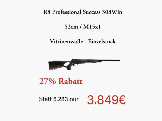 Blaser R8 Professional Success 308Win Angebot Jungjägerangebot