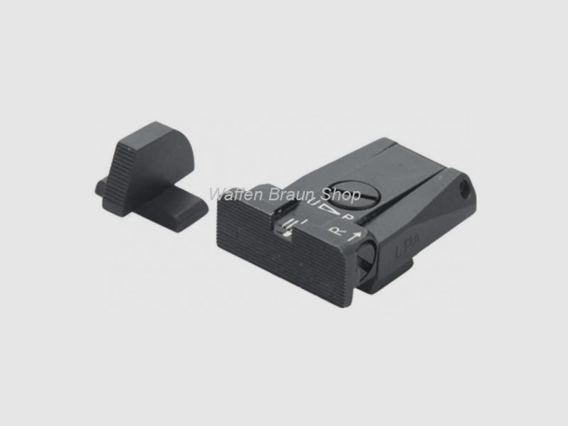 LPA Mikrometer-Visier "SPR96BE", für Beretta Stock und Brigadier, inkl. Korn