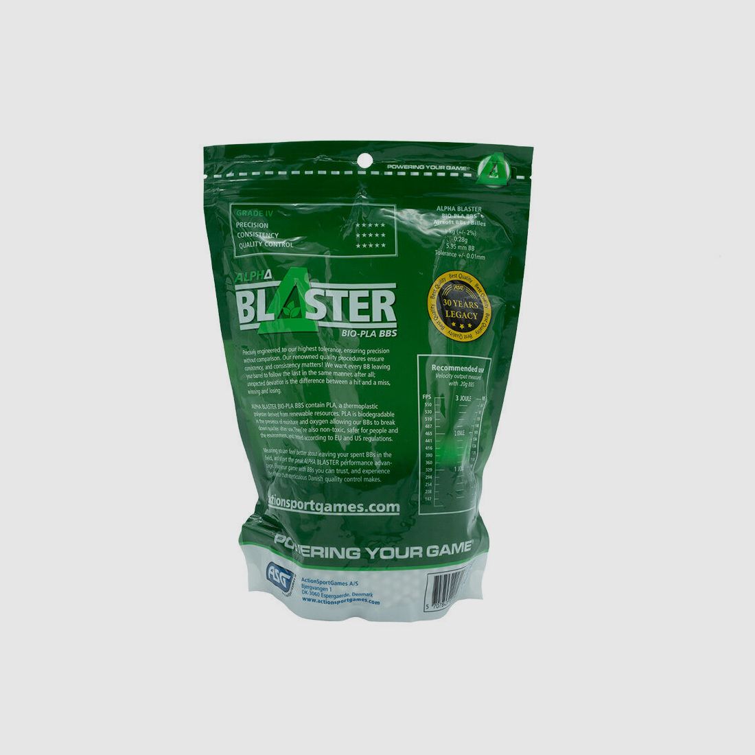 ASG Alpha Blaster Bolsa de 1KG 6mm BB / 0,28 g / BIO, imagen 2 de 2