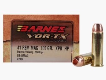 Barnes VOR-TX .41 Rem. Mag. 180GR XPB Hollow Point 20 cartouches