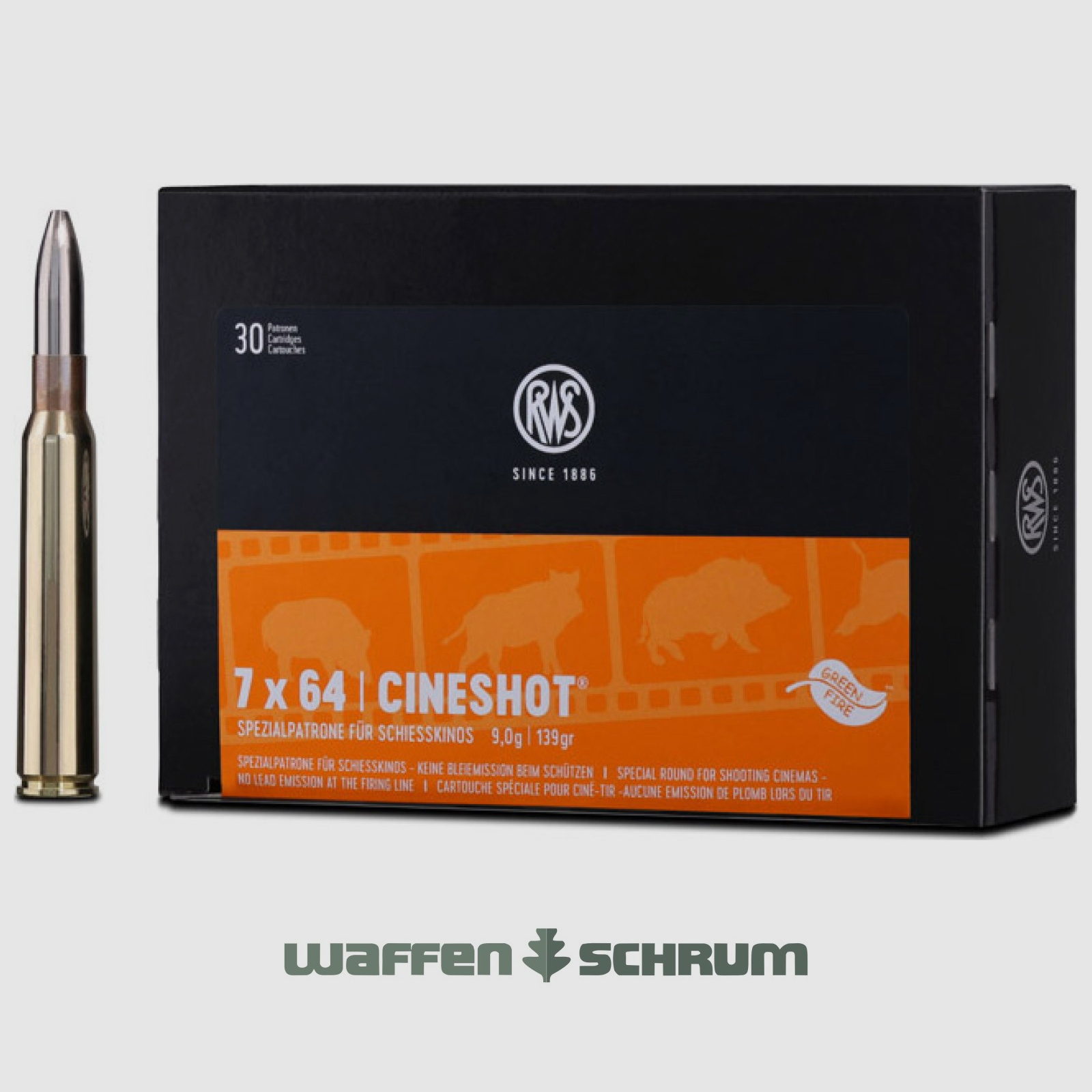 RWS Cineshot 9,0g - 139gr 7x64 30er Pck.