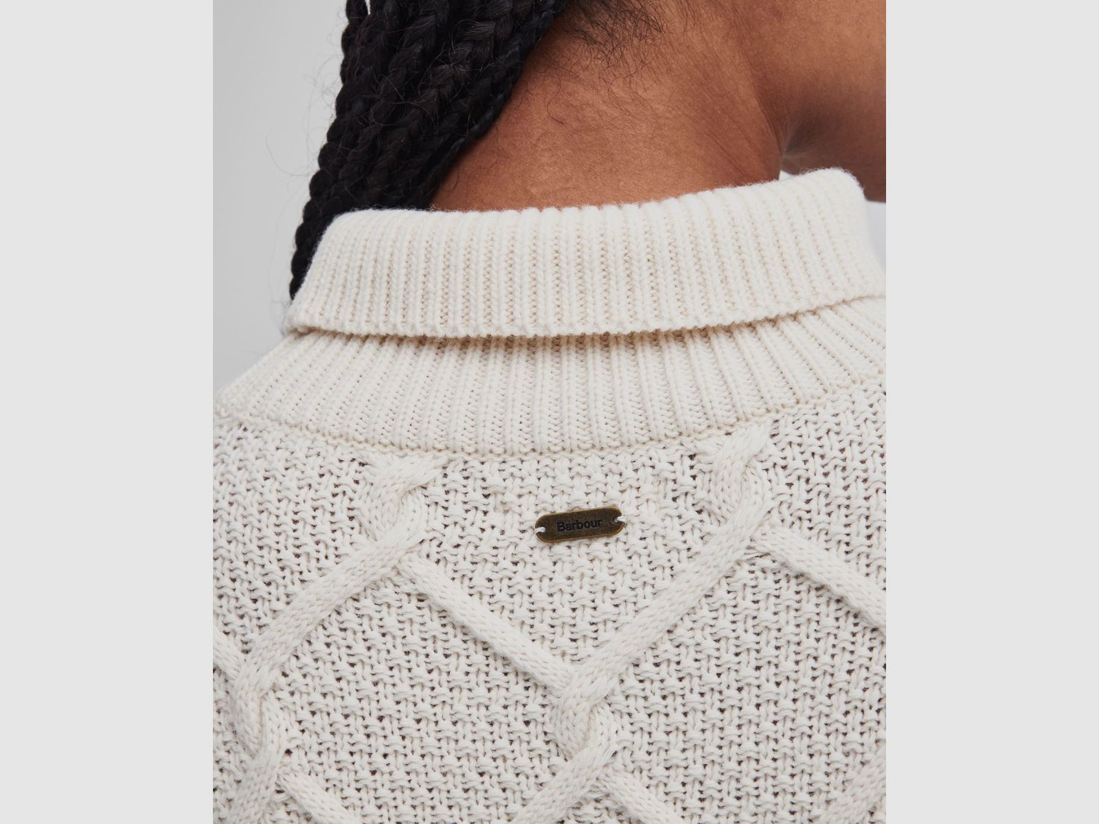 BARBOUR Coltrui Burne Knit Ecru