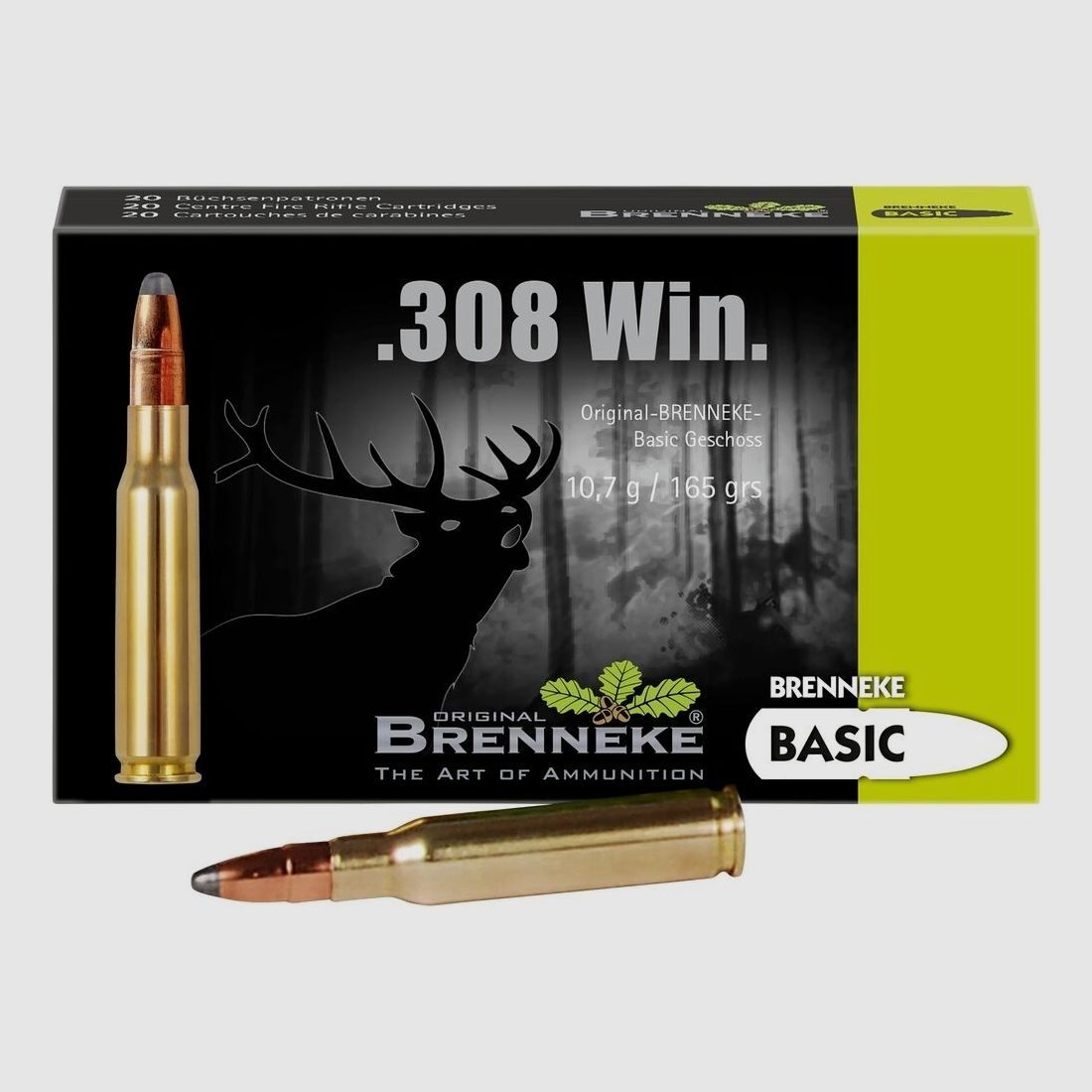 Brenneke .308 Win. Basic TLM 10,7g/165grs.