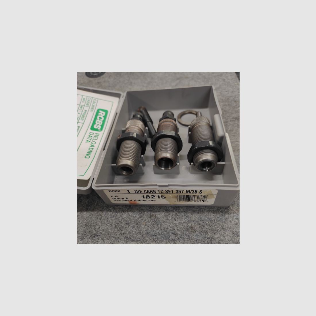 Matritzensatz RCBS Carbo Hartmetall .357 mag .38 3 Die Set Wiederladen