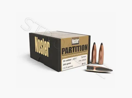 Geschosse Nosler Partition .30 cal, dia .308, 200grs