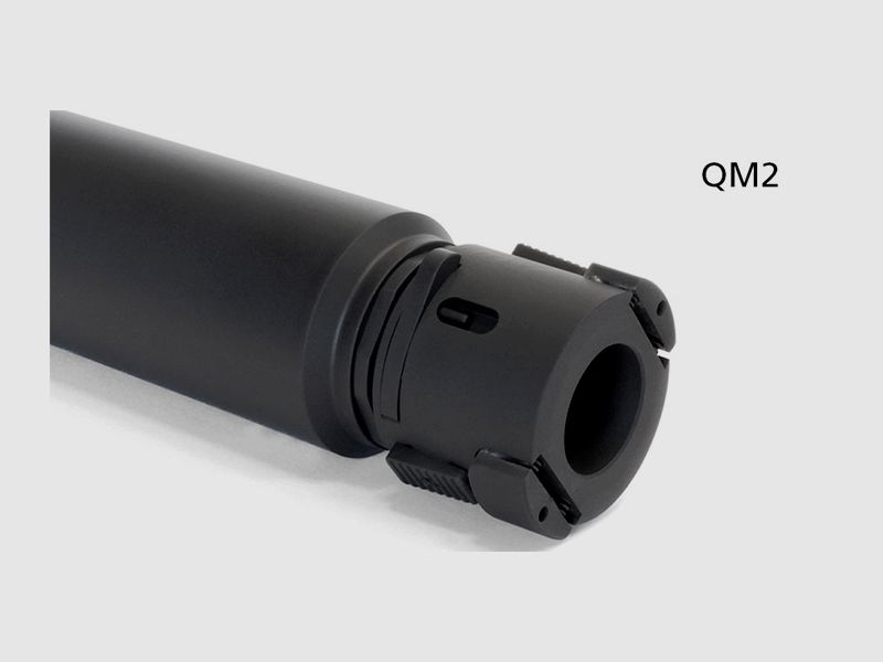Ase Utra – Schalldämpfer / DUAL556-S-BL Gen2 / Ohne Flashhider / DUAL SHORT / Black, Bild 3 von 3