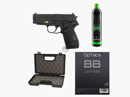SET !!! Softair - Pistole - WE - P228 Full Metal GBB - ab 18, ber 0,5 Joule