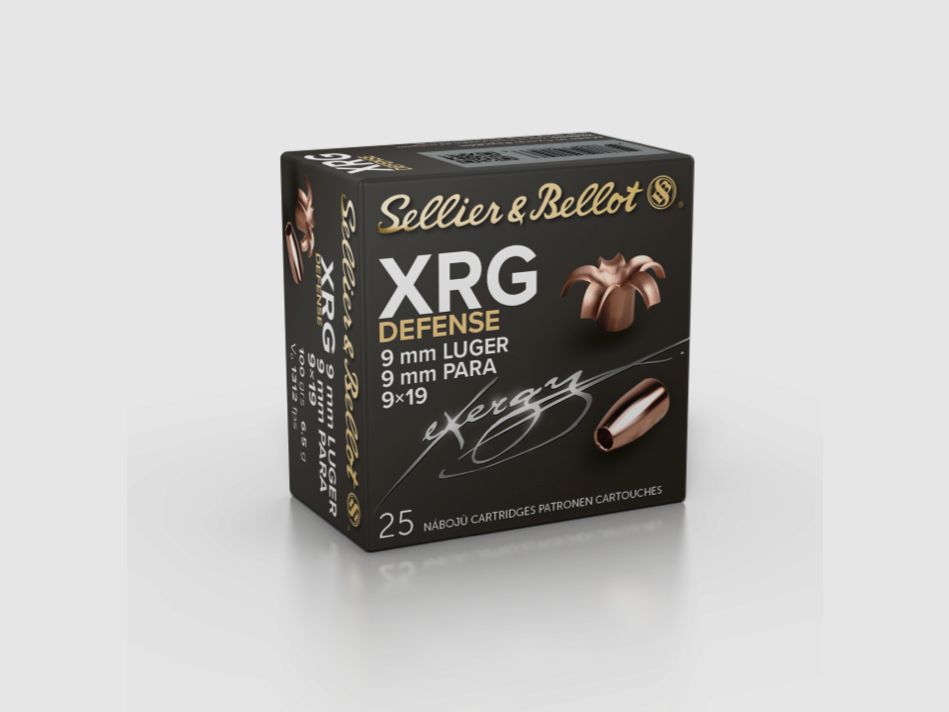 Sellier & Bellot 2012964 9mm LUGER 9 mm PARA 9x19 XRG-D V312452 100 GRS