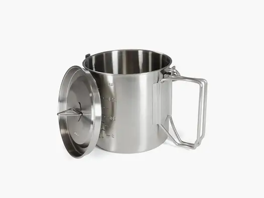 Origin Outdoors Origin Outdoors Edelstahl Camping Topf 2 in 1 - 1,0 L