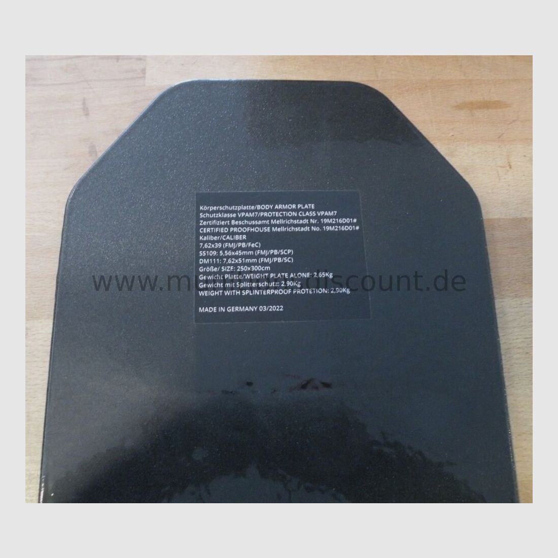 Platten "made in Germany" Schutzklasse (neu) VPAM 7