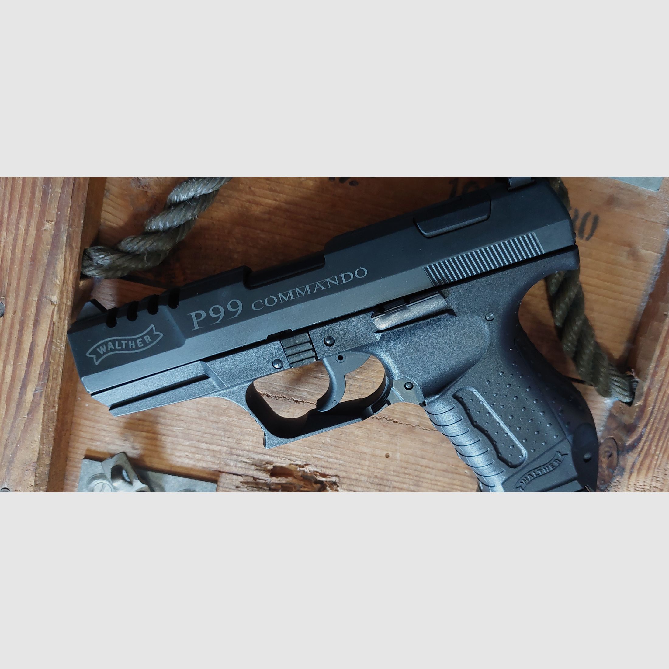 Walther P99 "Commando" 9 mm (PTB 762) blank gun no Reck Glock HW94 Colt